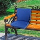 thumbnail image 4 of Gradas extra anchas con respaldo, cojín para pesca, asiento para jardín, patio, camping, senderismo, color azul, 4 of 5