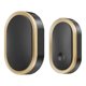 thumbnail image 2 of Timbre Inalámbrico Compacto LED Intermitente Negro y Dorado, 2 of 3