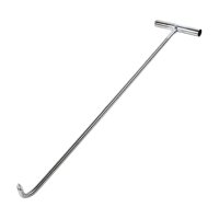 Bothyi - Herramienta De Gancho De Alcantarilla Para Trampolín, Tapa De Alcantarilla Abierta De Acero, Gancho Único Resistente, 68Cm, Afilado