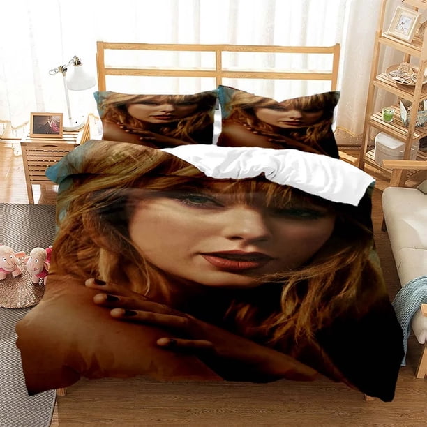 Top stream singer Taylor fashionable printed bedding King size bedding set Comforter bedding sets Costomizable bedding set Bed Sheets