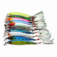 Ioensy - 10 Señuelos De Pesca Artificiales De Regalo Para Aficionados A La Lucioperca Y La Gallineta Nórdica