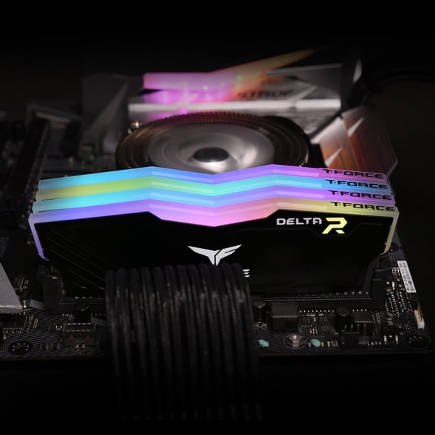 T-FORCE DELTA DDR4 メモリー 16GB 3200(8GB*2) Módulo de memoria TEAMGROUP T-Force Delta RGB DDR4 de 16 GB (2 x 8