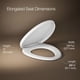 thumbnail image 3 of Asiento de inodoro Kohler K-26801-0 Impro ReadyLatch Quiet Close, 3 of 9