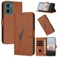 thumbnail image 1 of Funda Cartera Fibra de Carbono para Motorola MOTO G05 con Soporte y Cierre Magnético Marrón, 1 of 6