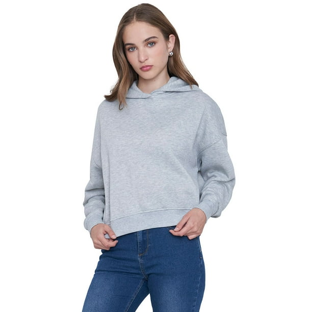Polerón Mujer Hoddie Gris Corona