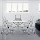 thumbnail image 4 of Silla de oficina Sweetcrispy Home ergonómica de malla gris, 4 of 4