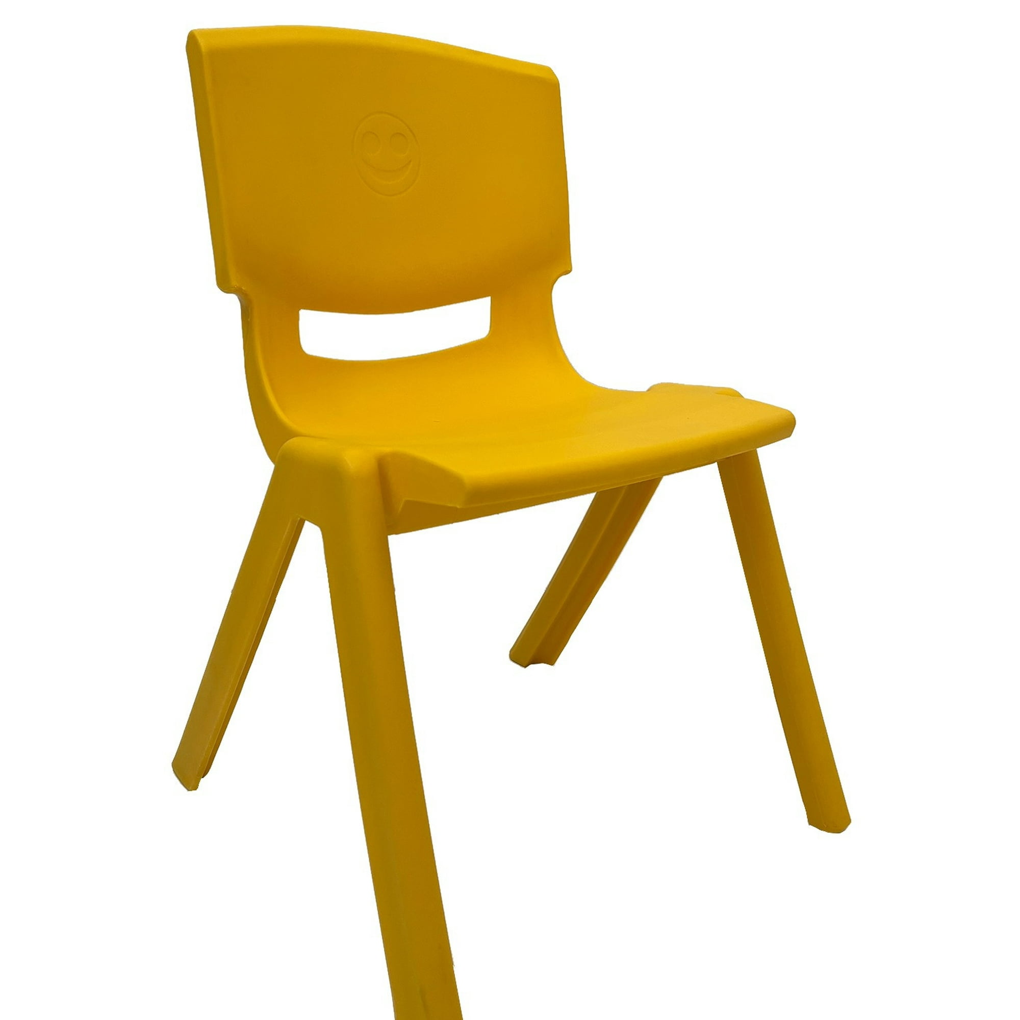Juegos Magicos - Silla Polipropileno Apilable 60x36x35 Amarillo
