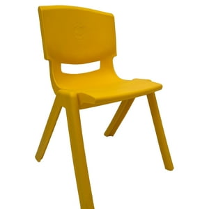 Juegos Magicos - Silla Polipropileno Apilable 60X36X35 Amarillo