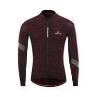 Andesland - Polera Tricota Jaspeada Manga Larga Cierre Completo Hombre