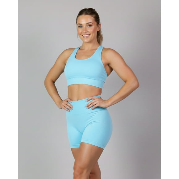 Conjunto Fitness Mujer Short Push Up y Top Levanta Glúteos