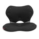 thumbnail image 4 of Cojín Para Silla Trasera Con Soporte Lumbar Plegable, Alivio Del Dolor De Estilo Japonés, Negro, 4 of 5
