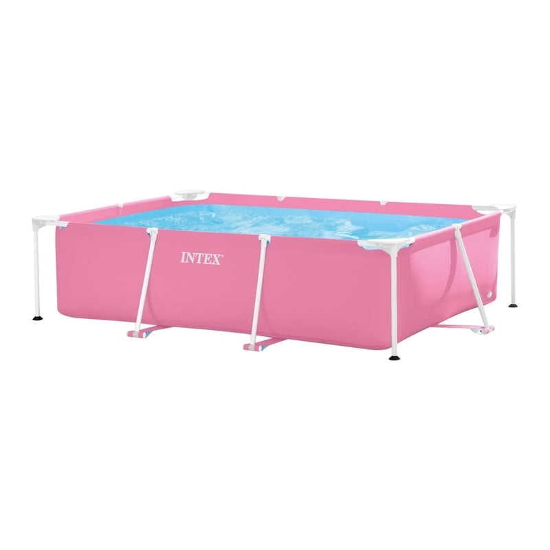 Intrx - Piscina Estructural Rectangular Intex 220 X 150 X 60 Cm, 1.662l Rosada