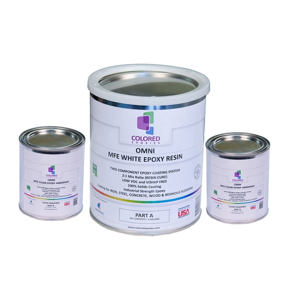 Resina epoxi blanca Colored Epoxies 5,7 L para barras y mesas