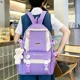 thumbnail image 2 of Large-capacity Cartoon Schoolbag 4-piece Set Cute Shoulder Backpack Handbag Pen Bag Student Campus Canvas Storage Bag, 2 of 3