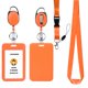 thumbnail image 1 of Porta credencial happyhbt naranja con cordón y carrete retráctil – pack de 2, 1 of 6