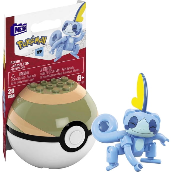 Set de construcción Mega Construx Pokémon Series 17 Sobble con Nest Ball
