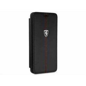 Carcasa Book Ferrari Galaxy S9+ Cuero Genuino Negro