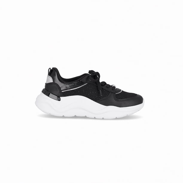 Zapatilla Urbana Mujer Negro/Glitter Fascitis 07 Piccadlly