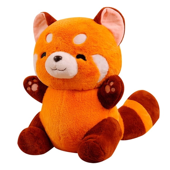 Peluche Panda Rojo Kawaii. 25cm Mapache. Juguetes para niños, regalos de cumpleaños.