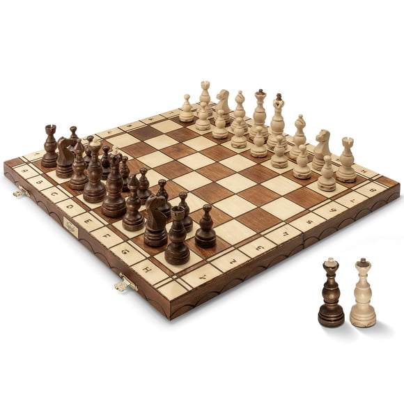 Juego de ajedrez Wegiel Legate de madera de lujo para adultos y niños