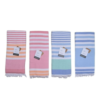 Toalla De Playa Fouta 180X100 Cm 80% Cotton, Color Surtido 1 Un  Mainstays