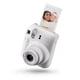 thumbnail image 1 of Cámara Instax mini 12 Clay White con flash y lente para selfies, 1 of 7