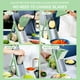 thumbnail image 3 of Mandolina Once For All cortadora de alimentos segura, cortador de verduras ajustable de acero inoxidable, Verde, 3 of 8