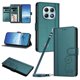 thumbnail image 1 of Funda Cartera Trébol para Xiaomi Redmi Note 15 4G/5G con Ranuras Tarjetas y Carga Inalámbrica Verde oscuro, 1 of 6