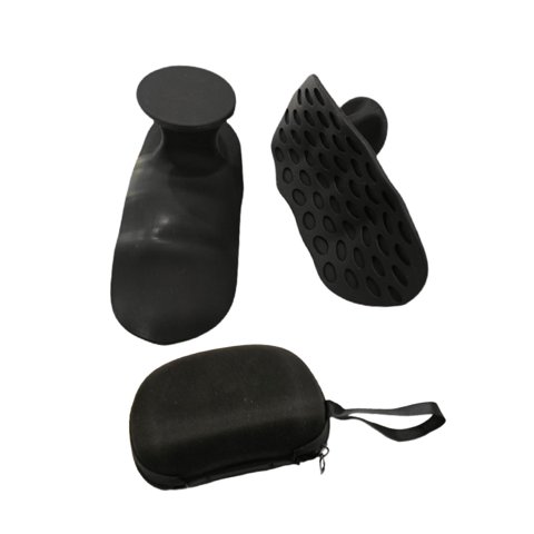 Magideal - Ejercitador De Dedos Ergonómico Antideslizante Para Gimnasio, Fortalecedor De Agarre De Mano Sin Dedos, Protección De Palma Para Gimnasia Y Entrenamie Negro