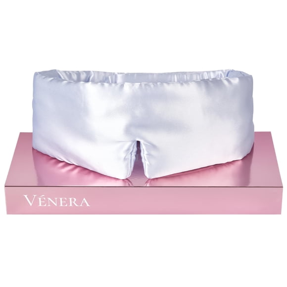 Máscara para Dormir Vénera Seda 22 Momme Ajustable Azul Nube