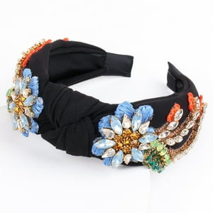 Veatool - Tocado De Diamante De Agua De Cristal Para Mujeres, Cinturón De Pelo Bordado, Exquisito Cinturón De Pelo Para Mujeres, Accesorios Para El Cabello, Disponible En Varios Colores