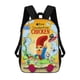 thumbnail image 1 of Pollo Interrumpido-theme Backpack, Campus style schoolbag Bookbag with Adjustable Shoulder Straps And Large Zip Compartment, Unisex Travel Bags., 1 of 6