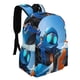thumbnail image 2 of Cadetes Mecánicos-theme Backpack, Campus style schoolbag Bookbag with Adjustable Shoulder Straps And Large Zip Compartment, Unisex Travel Bags.42x30x15cm, 2 of 6