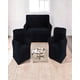 thumbnail image 3 of Juego De Fundas De Sofa Cuadrille 3+1+1 Color Negro, 3 of 4