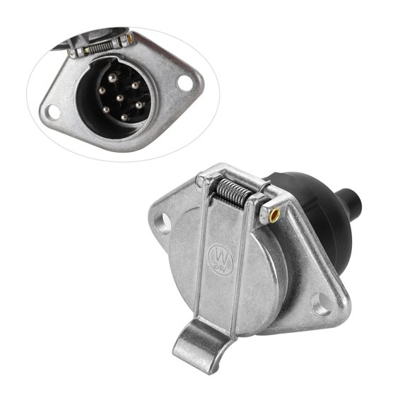 Conector MECMO de 7 pines SAE J560 con carcasa de zinc
