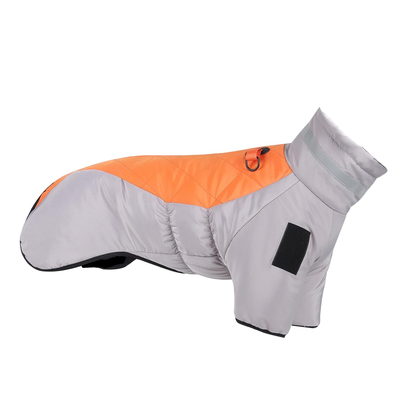 Ropa Para Mascotas Abrigo De Invierno Ligero Chaqueta De Plumón Para Perros Para Sesiones De Fotos Senderismo Naranja Gris 4XL