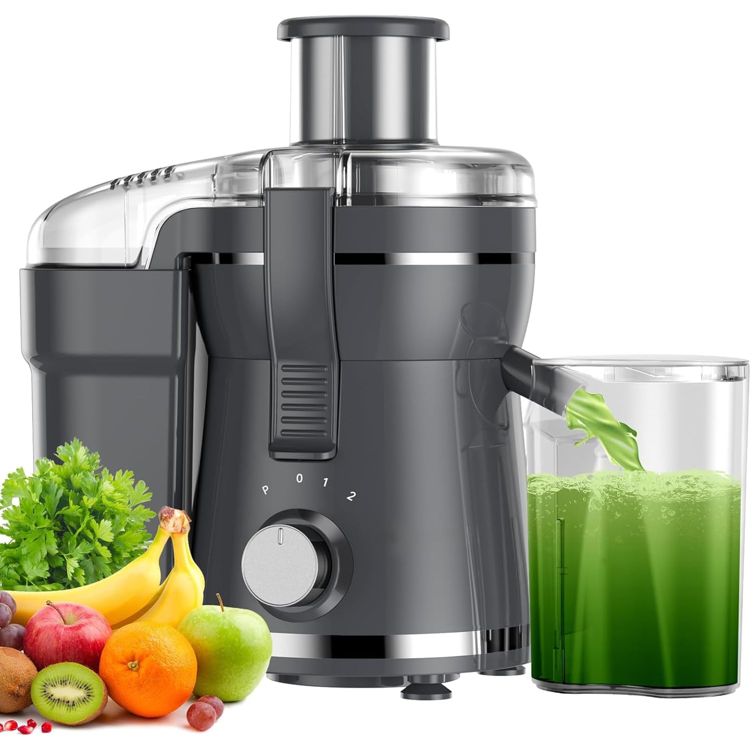 Exprimidor Centrífugo Airon 500w Con 3 Velocidades Y Capacidad De 500 Ml