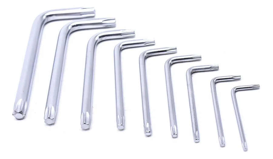 Genérico - Set De 9 Llaves Allen Ingco Color Plateado