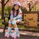 thumbnail image 2 of Patines 4 Ruedas Led Ajustable Para Niñas Arcoiris Turqueza, 2 of 8