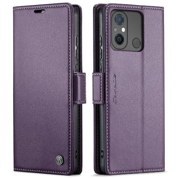 CaseMe tipo cartera Xiaomi Redmi 11A con cierre magnético, RFID, tarjetero, soporte, carga inalámbrica