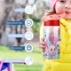 thumbnail image 5 of Baby RikiBotella de Agua con Tapa Pop Top de Un Toque, Acero Inoxidable, a Prueba de Fugas, para Deportes, Botella Infantil rosa 12 oz, 5 of 6