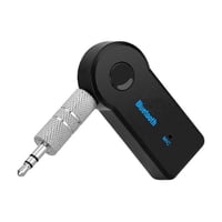 Impormaipu - Adaptador Transmisor Receptor Bluetooth Auxiliar Radio Auto Audifonos Carro Jack 3.5 Plug Cuadrado/Redondo Basico