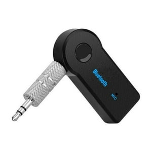 Impormaipu - Adaptador Transmisor Receptor Bluetooth Auxiliar Radio Auto Audifonos Carro Jack 3.5 Plug Cuadrado/Redondo Basico