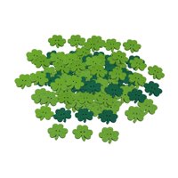 Magideal - 50 Piezas Botones De Trébol De Madera Accesorios Irlandeses Decoraciones Para Ropa Piezas Para Bricolaje Reutilizables Adecuado Para Manualidades Y Costura Color Sólido