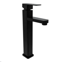 Genericio - Llave Monomando De Lujo Acero Inoxidable Negro