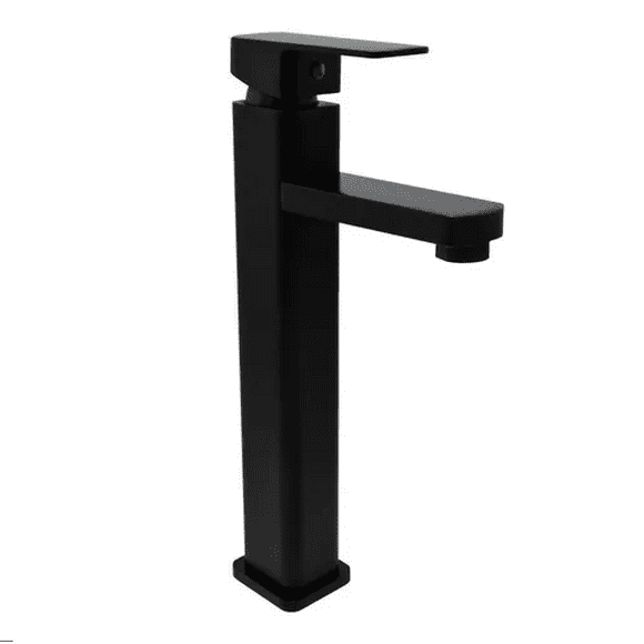 Llave Monomando De Lujo Acero Inoxidable Negro