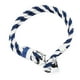 thumbnail image 2 of Pulsera hombre cordón y ancla acero blanco y azul, 2 of 6