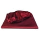thumbnail image 3 of Sábana Bajera Ajustable De Seda Satinada Color Rojo Vino Tamaño Queen, 3 of 9