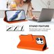 thumbnail image 4 of Honor 600 Smart Funda Billetera con Estampado de Gato, Naranja, 4 of 6