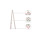 thumbnail image 3 of Corbata de Hombre a Rayas INSPIRE CHIC Autonudable de Lino Estrecha para Negocios Casual Verde Rosa Talla Única, 3 of 5